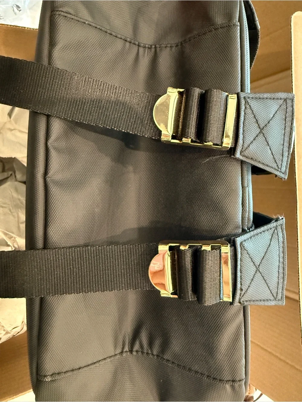 VERSACE Perfumes Black Logo Backpack